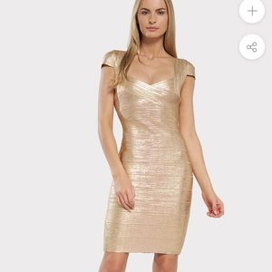 Herve Ledger Gold Dress - New with tags!(runs small)